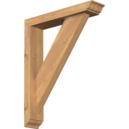 Ekena Millwork Traditional Traditional Smooth Bracket w/ Offset Brace, Western Red Cedar, 3 1/2"W x 16"D x 20"H BKT0402X16X20TRA01SWR